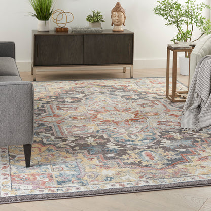 Nourison Home Soraya  Charcoal Multi  Traditional