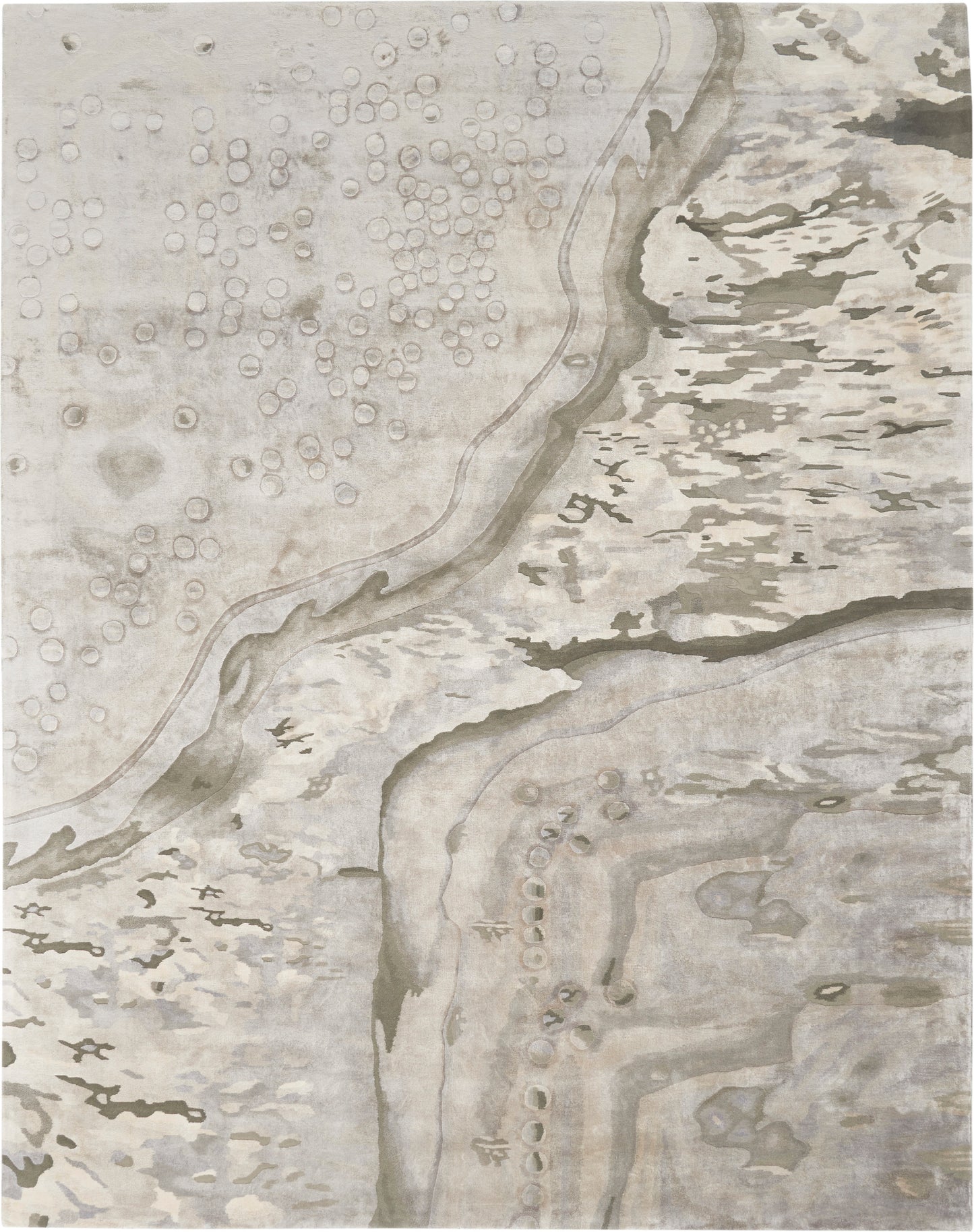 Nourison Home Prismatic  Silver Cloud  Contemporary