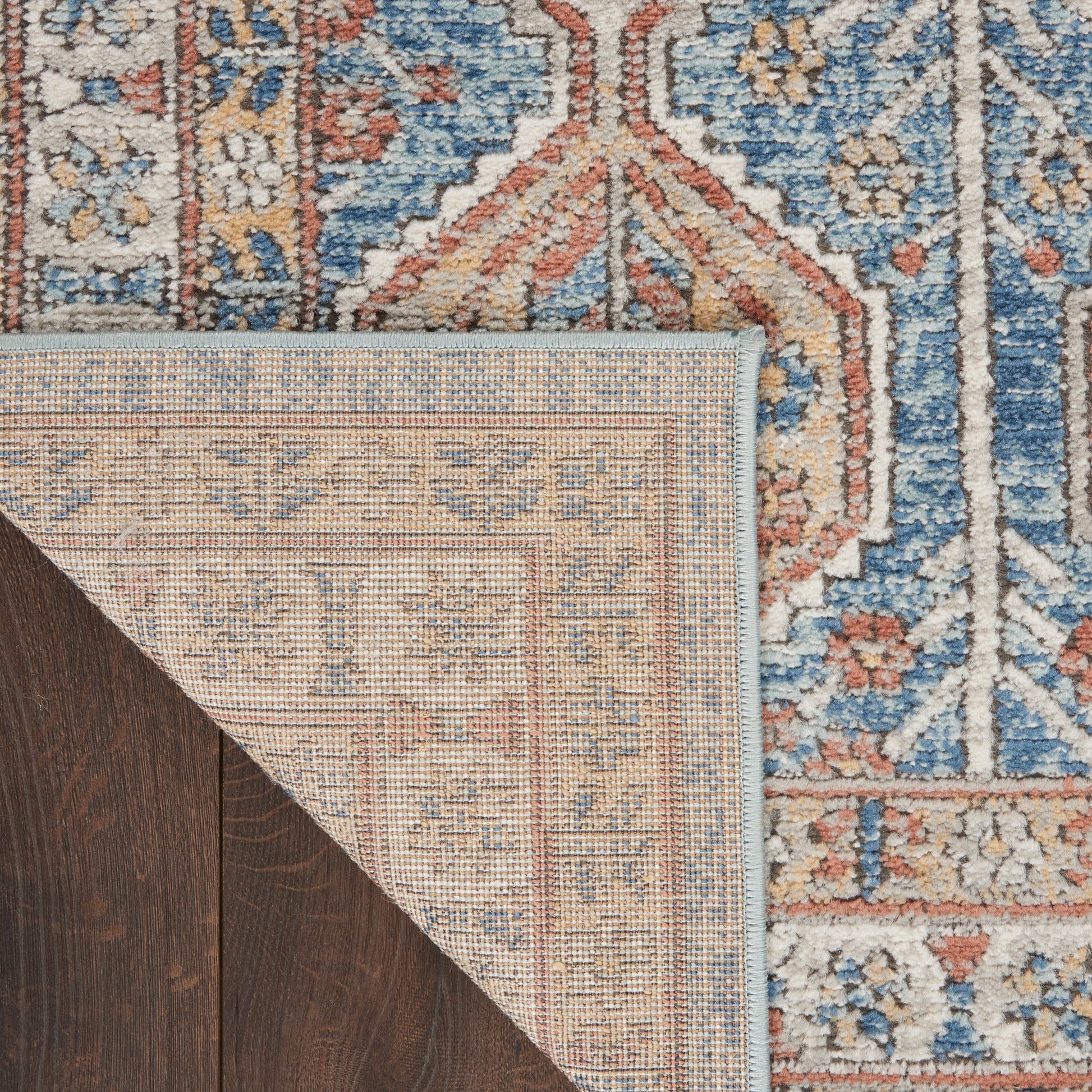 Nourison Home Quarry  Blue Multicolor  Contemporary