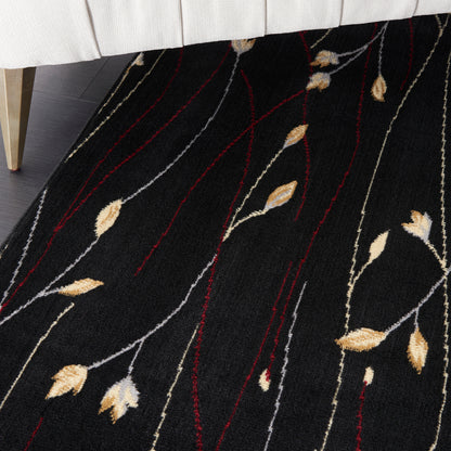 Nourison Home Grafix  Black  Contemporary