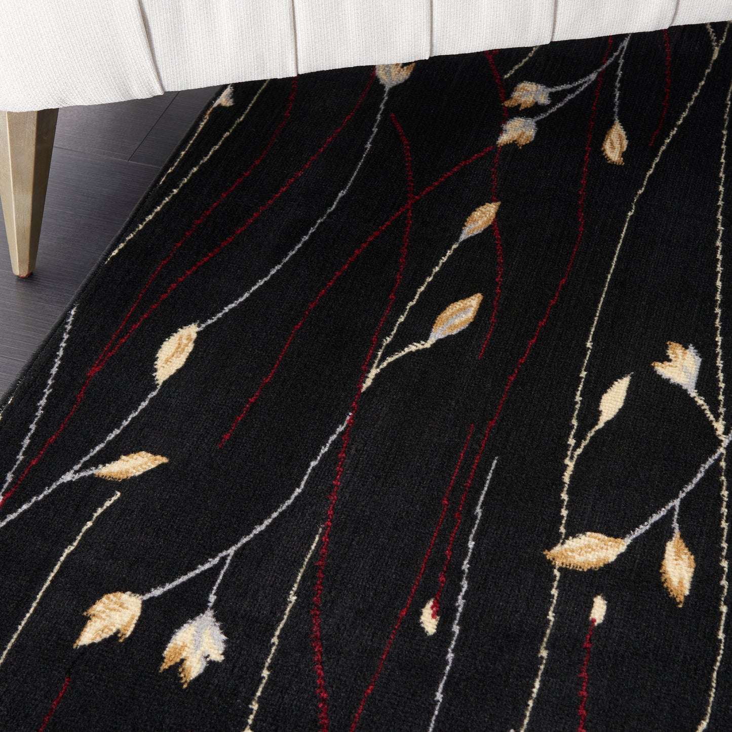 Nourison Home Grafix  Black  Contemporary