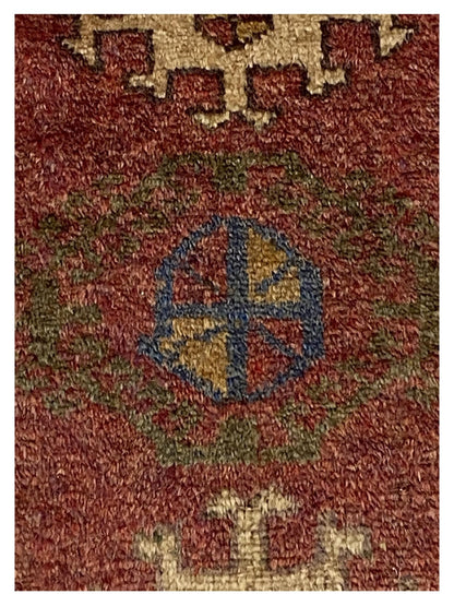 Artisan Angelina Red Brown Vintage Knotted Rug - Rugs - Artisan - Atlanta Designer Rugs