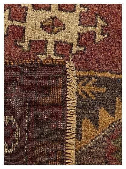 Artisan Angelina Red Brown Vintage Knotted Rug - Rugs - Artisan - Atlanta Designer Rugs