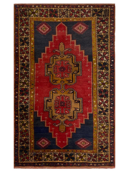 Artisan Angelina Red Beige Vintage Knotted Rug - Rugs - Artisan - Atlanta Designer Rugs