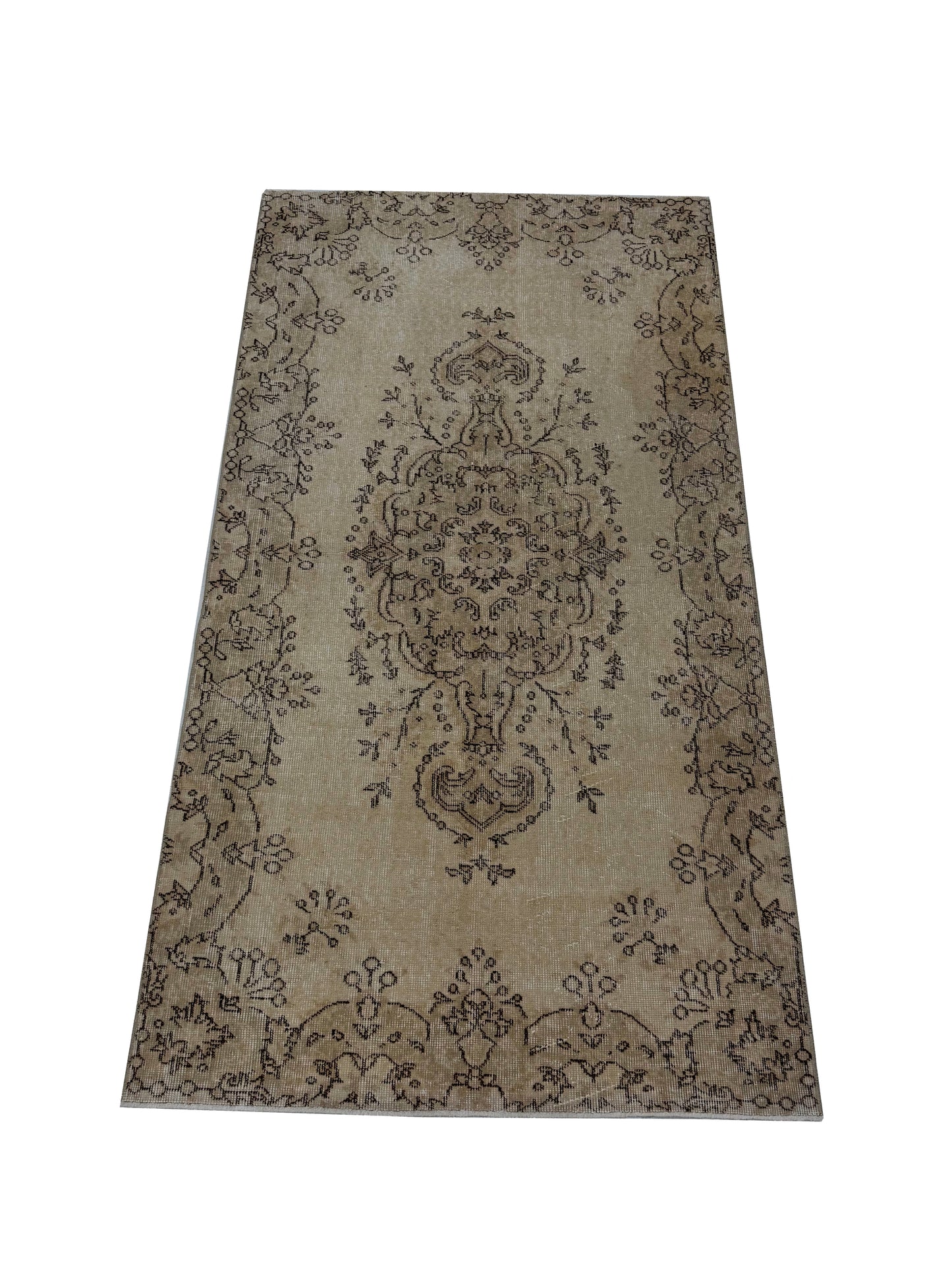 Artisan Angelina  Beige  Vintage Knotted Rug