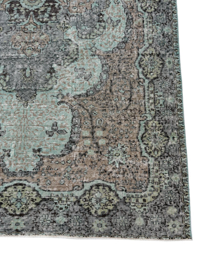 Artisan Angelina Silver Rust Vintage Knotted Rug