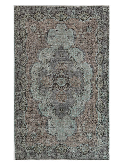 Artisan Angelina Silver Rust Vintage Knotted Rug