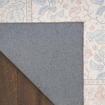 Nourison Home Botanical Washables  Ivory Multicolor  Contemporary