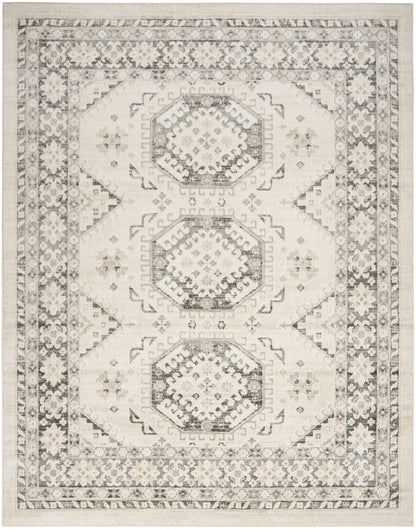 Nourison Home Serenity Home SRH01 Ivory Grey Traditional Loom-woven Rug