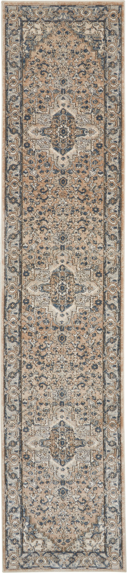 Nourison Home Quarry QUA05 Beige Grey Transitional Power-loomed Rugs