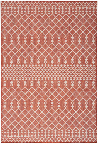 Nourison Home Positano POS02 Terracotta Contemporary Power-loomed Rug