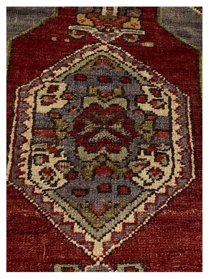 Artisan Angelina Rust Gold Vintage Knotted Rug - Rugs - Artisan - Atlanta Designer Rugs