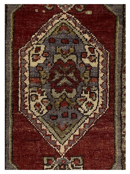 Artisan Angelina Rust Gold Vintage Knotted Rug - Rugs - Artisan - Atlanta Designer Rugs