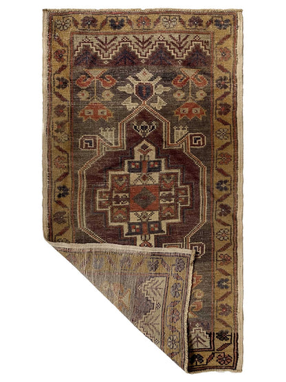 Artisan Angelina Gray Gold Vintage Knotted Rug - Rugs - Artisan - Atlanta Designer Rugs