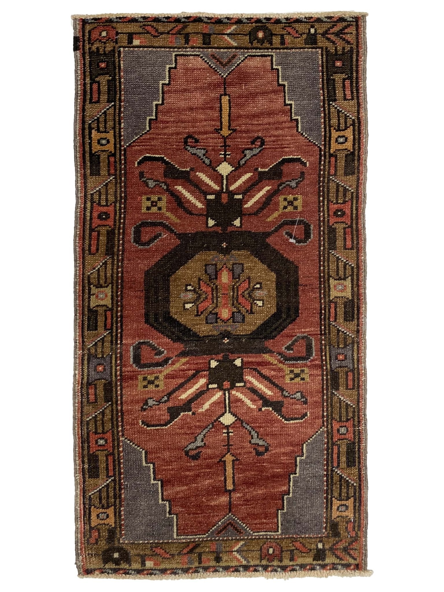 Artisan Angelina Rose Brown Vintage Knotted Rug - Rugs - Artisan - Atlanta Designer Rugs