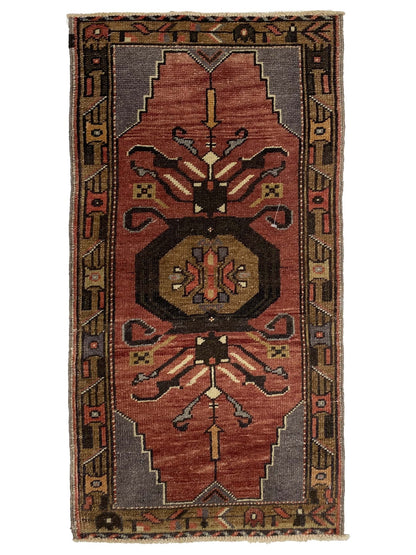 Artisan Angelina Rose Brown Vintage Knotted Rug - Rugs - Artisan - Atlanta Designer Rugs