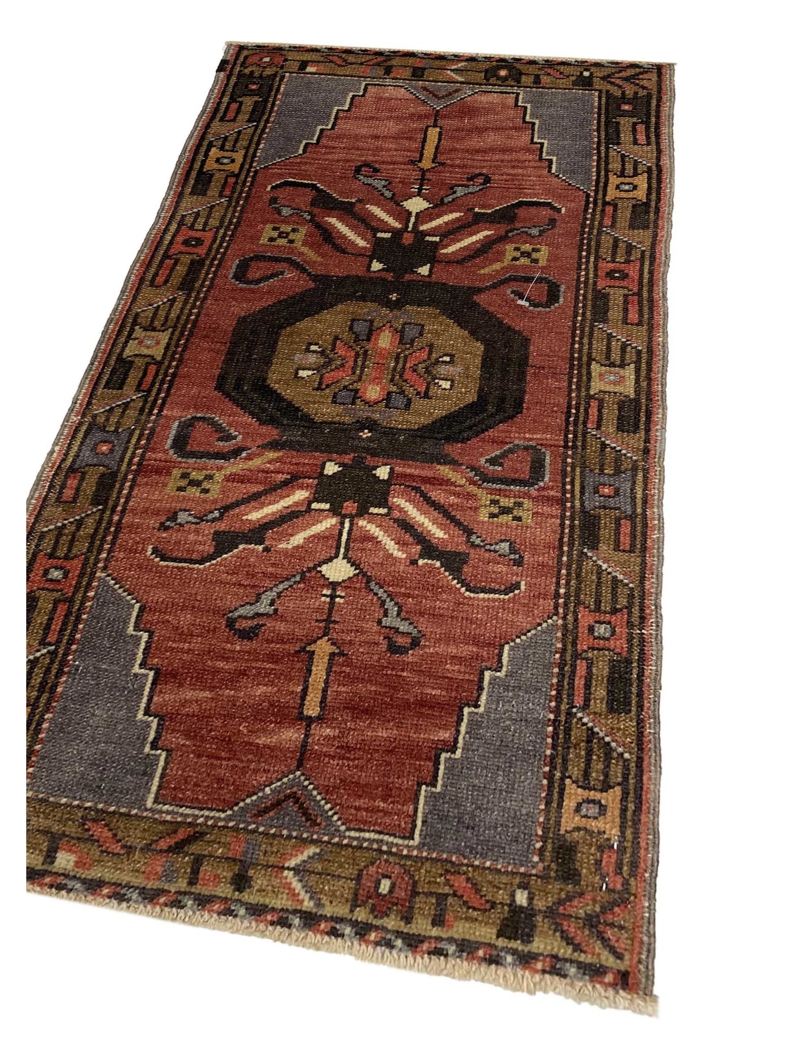 Artisan Angelina Rose Brown Vintage Knotted Rug - Rugs - Artisan - Atlanta Designer Rugs