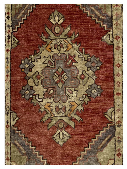 Artisan Angelina Rose Ivory Vintage Knotted Rug - Rugs - Artisan - Atlanta Designer Rugs