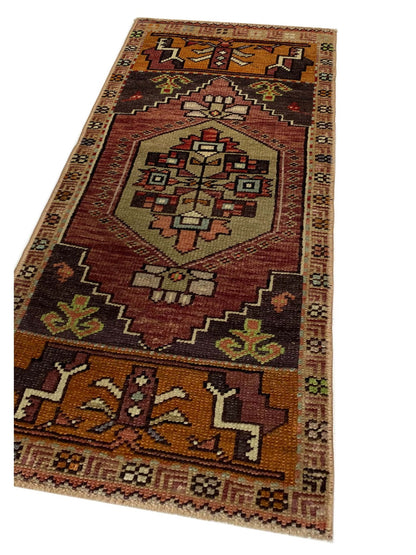 Artisan Angelina Multi Vintage Knotted Rug - Rugs - Artisan - Atlanta Designer Rugs