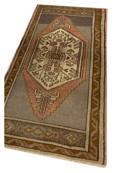 Artisan Angelina Gray Gold Vintage Knotted Rug - Rugs - Artisan - Atlanta Designer Rugs