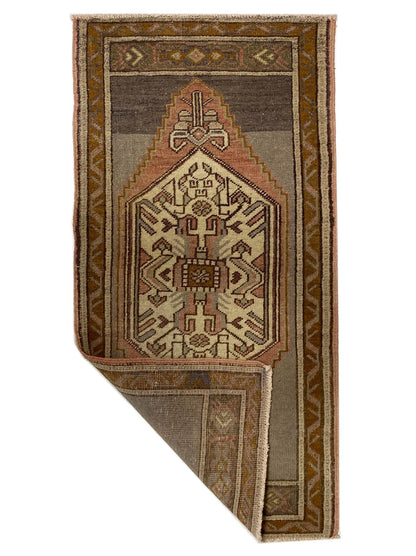 Artisan Angelina Gray Gold Vintage Knotted Rug - Rugs - Artisan - Atlanta Designer Rugs