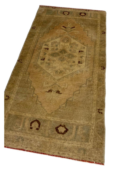 Artisan Angelina Washed Rose Beige Vintage Knotted Rug - Rugs - Artisan - Atlanta Designer Rugs