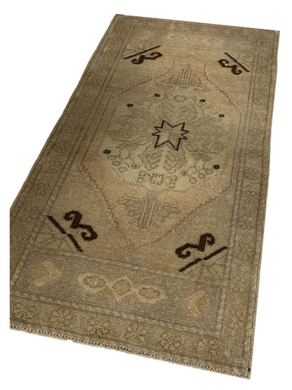 Artisan Angelina Washed Pink Beige Vintage Knotted Rug - Rugs - Artisan - Atlanta Designer Rugs