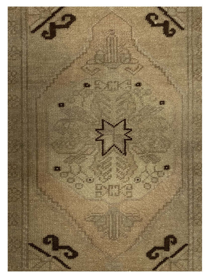 Artisan Angelina Washed Pink Beige Vintage Knotted Rug - Rugs - Artisan - Atlanta Designer Rugs