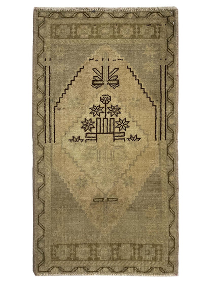 Artisan Angelina Aqua Lt.Pink Vintage Knotted Rug - Rugs - Artisan - Atlanta Designer Rugs