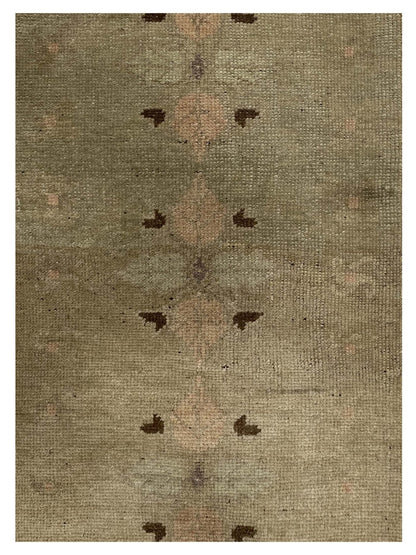 Artisan Angelina Aqua Pink Vintage Knotted Rug - Rugs - Artisan - Atlanta Designer Rugs