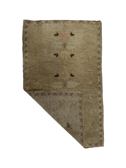 Artisan Angelina Aqua Pink Vintage Knotted Rug - Rugs - Artisan - Atlanta Designer Rugs