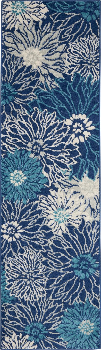 Nourison Home Passion PSN17 Navy Ivory Contemporary Power-loomed Rugs