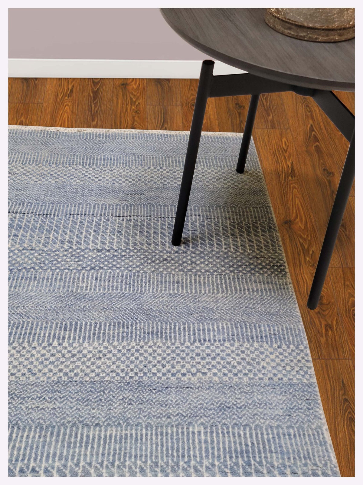 Blue Rug Designer Artisan Vera Lt.Blue Transitional Knotted Rug – Atlanta Designer Rugs