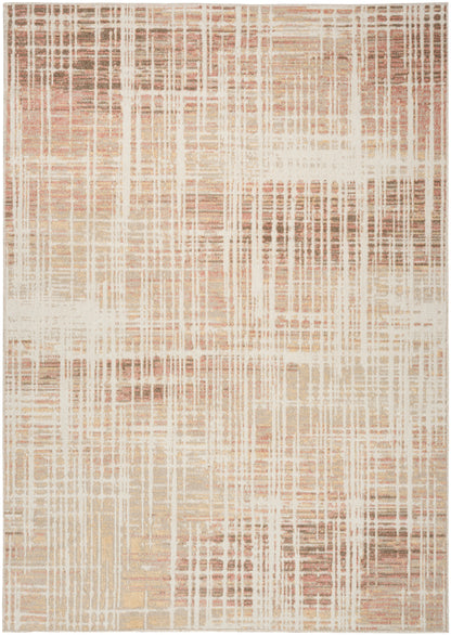 Nourison Home Washable Decor WSD07 Beige Peach Contemporary Loom-woven Rug