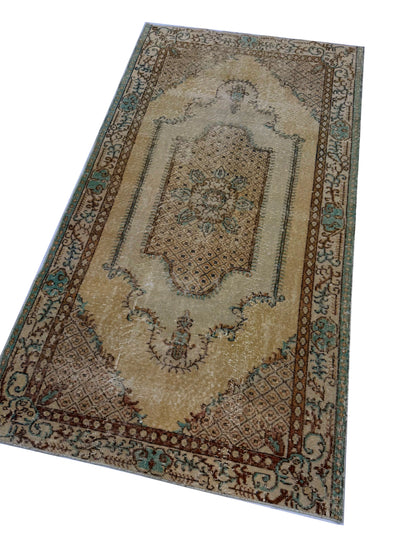 Artisan Angelina Beige Vintage Knotted Rug