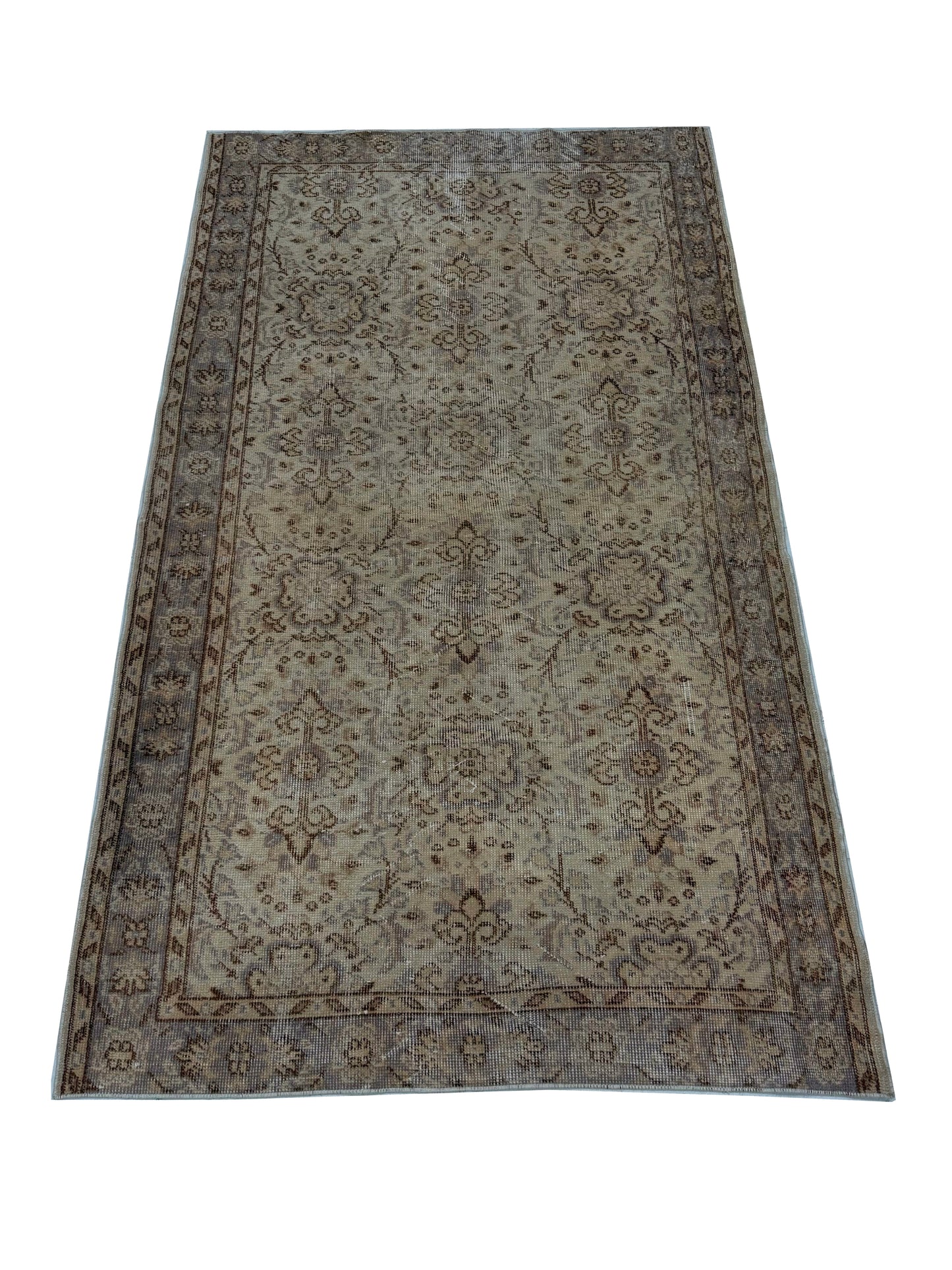 Artisan Angelina Beige Vintage Knotted Rug