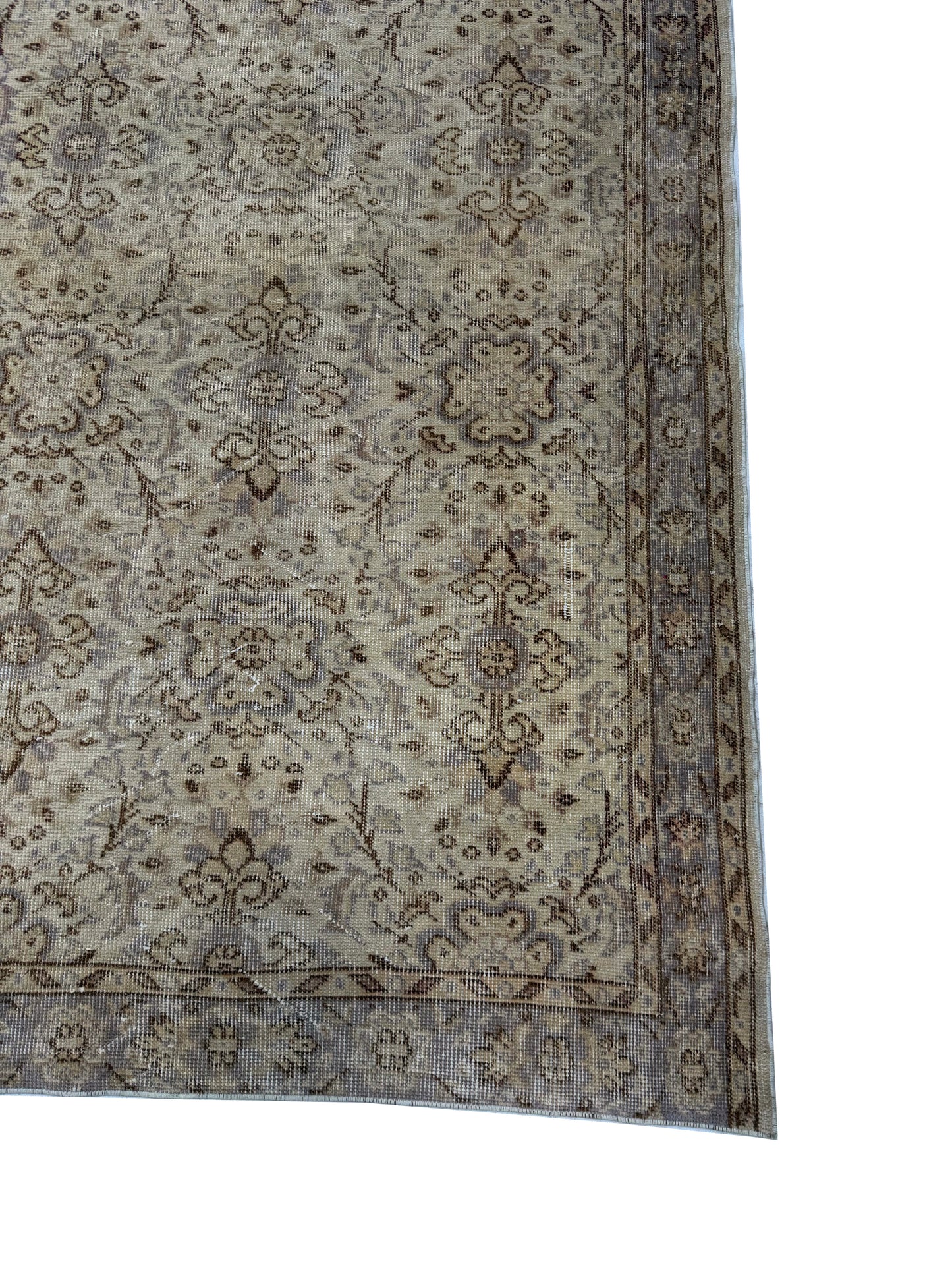 Artisan Angelina Beige Vintage Knotted Rug