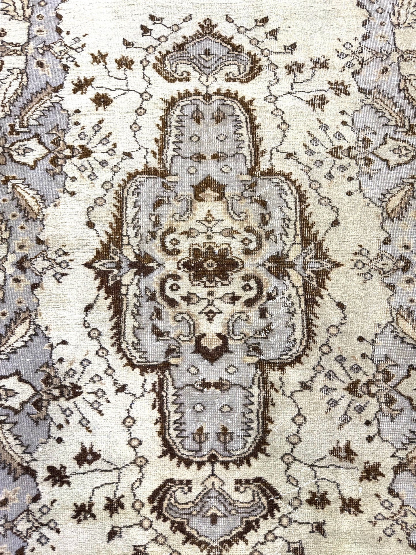 Artisan Angelina Beige Vintage Knotted Rug