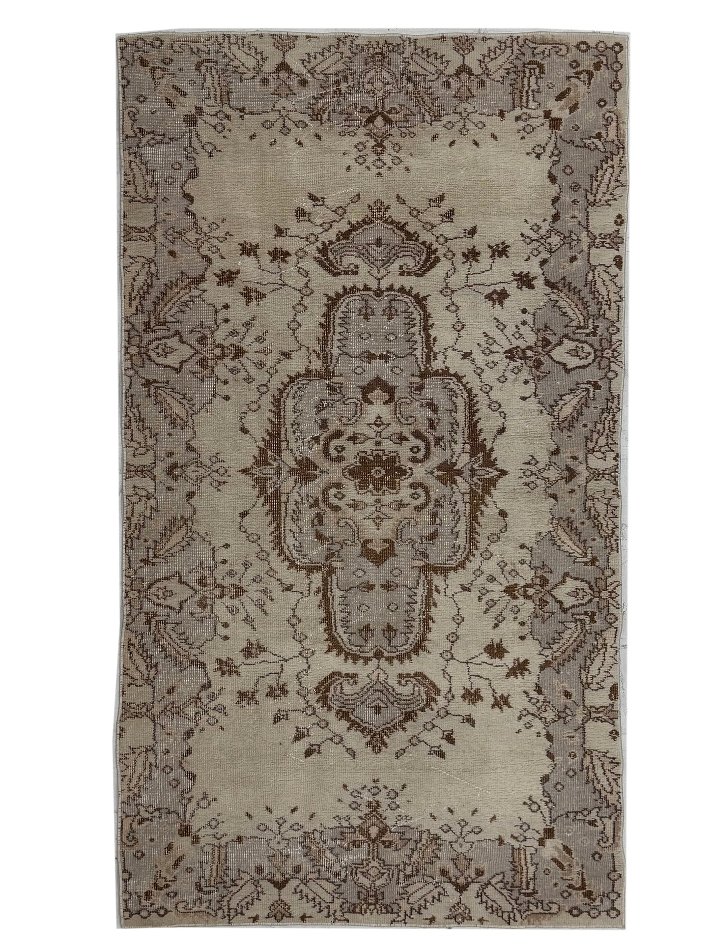 Artisan Angelina Beige Vintage Knotted Rug
