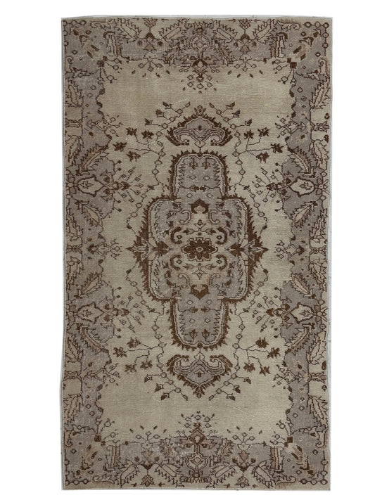 Artisan Angelina Beige Vintage Knotted Rug