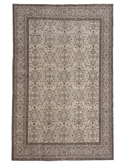 Artisan Angelina Ivory Beige Vintage Knotted Rug