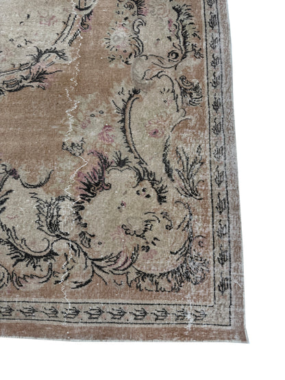 Artisan Angelina  Beige Lt.Blue Vintage Knotted Rug
