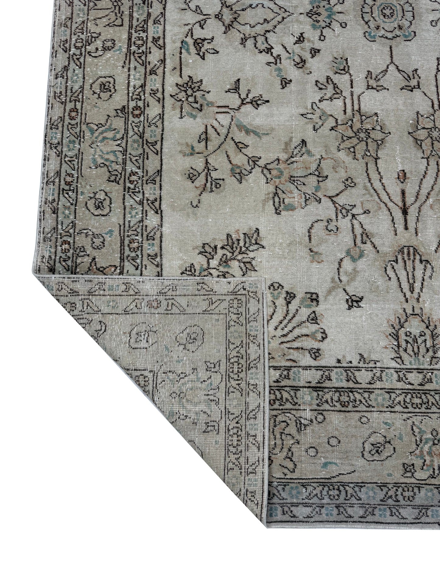 Artisan Angelina  Lt.Rose  Vintage Knotted Rug