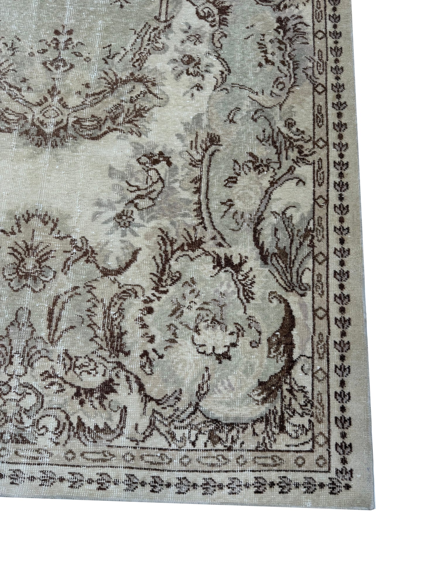 Artisan Angelina  Beige  Vintage Knotted Rug