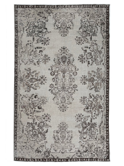 Artisan Angelina  Brown Beige Vintage Knotted Rug