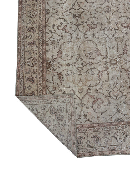 Artisan Angelina  Rust Ivory Vintage Knotted Rug