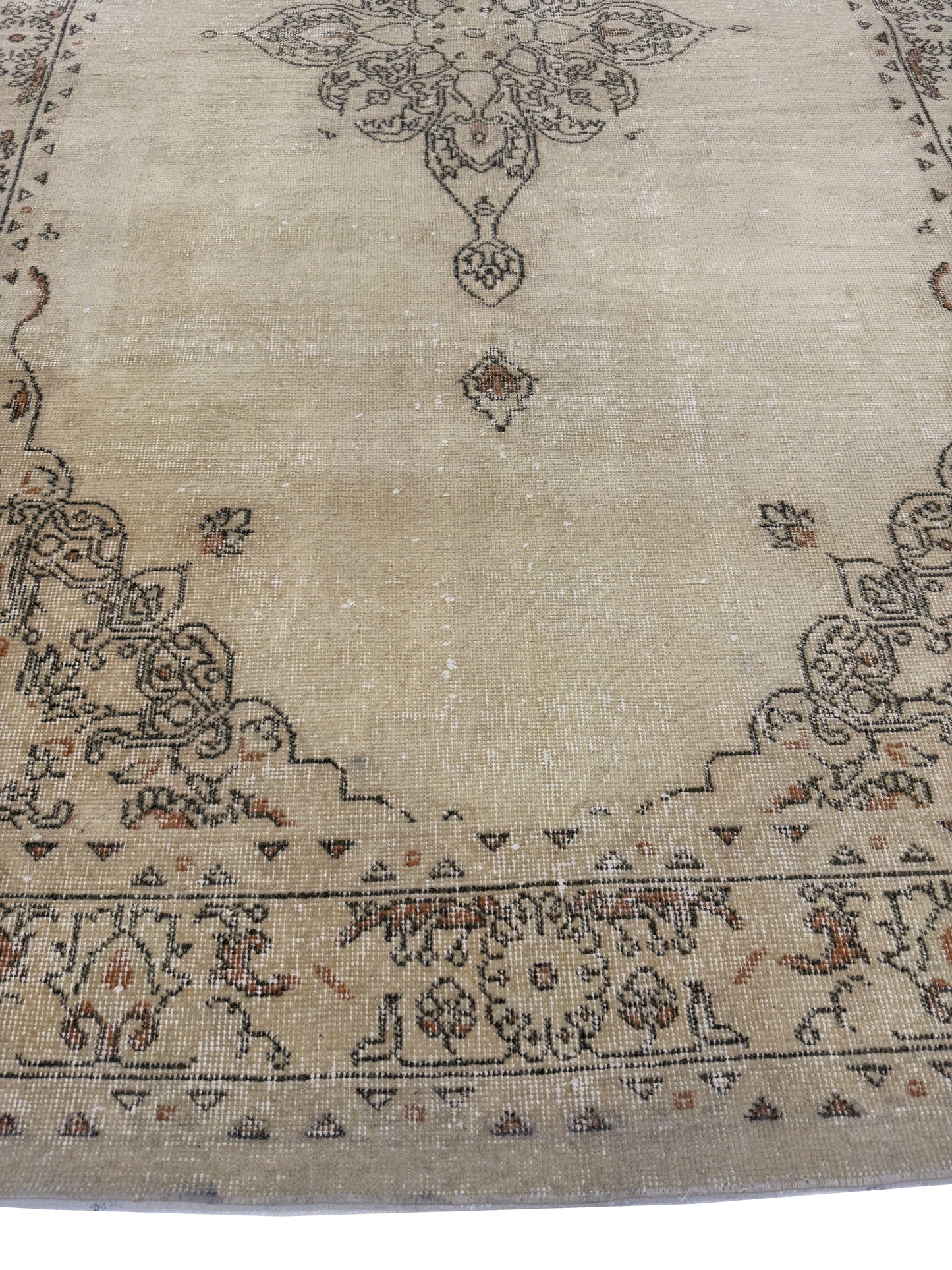 Artisan Angelina  Dk.Beige Rust Vintage Knotted Rug