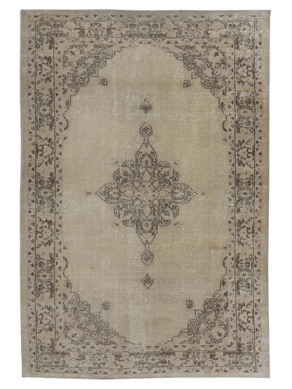 Artisan Angelina  Dk.Beige Rust Vintage Knotted Rug
