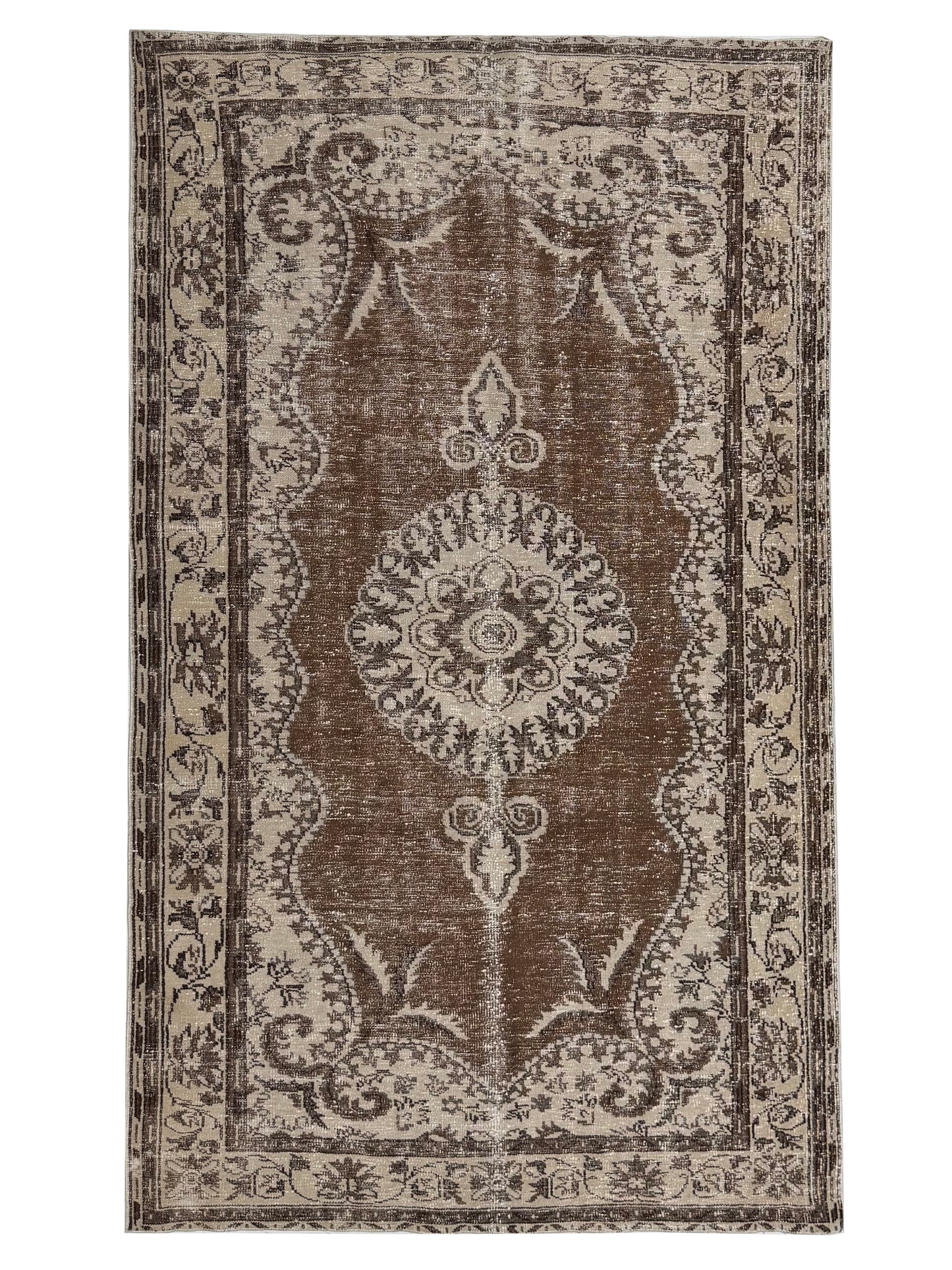 Artisan Angelina  Beige  Vintage Knotted Rug