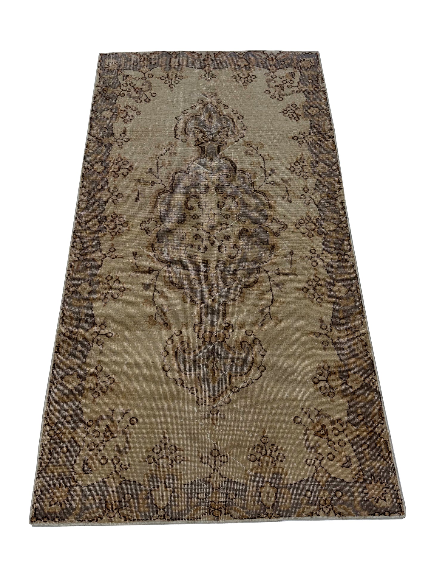 Artisan Angelina Beige Multi Vintage Knotted Rug